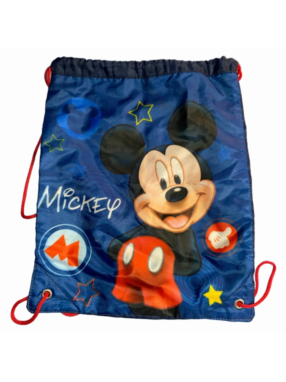 Disney Mickey Mouse Drawstring Bag One Size Blue Red